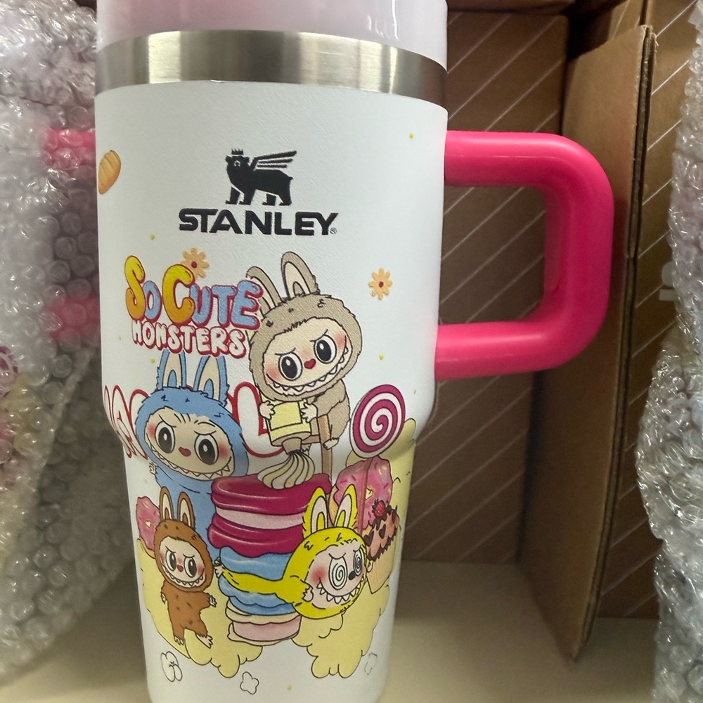 Stanley So Cute Monsters Mug with Pink Handle